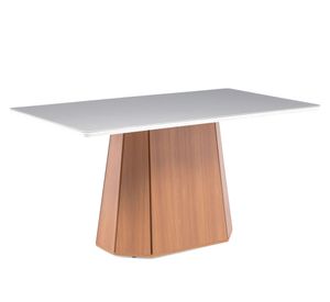 Comedor 6 sillas Ribeira canela/chocolate 79.8x160x90 cm