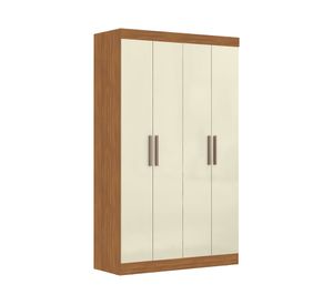 Clóset 4 puertas 2 cajones Paris café/off white 200x119x47 cm