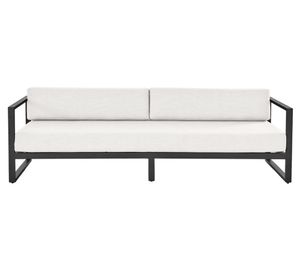 Sofá 3 cuerpos Montego OLE negro/beige