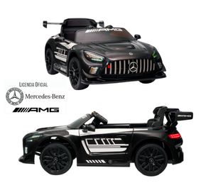 Auto a batería Mercedes Benz AMG GT3 12 V negro