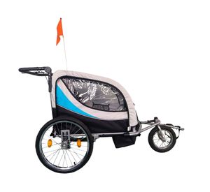 Carrito de paseo Baby Tráiler dúplex azul