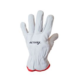 Guante Cabritilla s/forro L blanco 10 un.