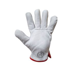 Guante Cabritilla s/forro L blanco 10 un.