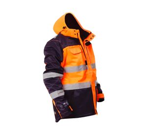Parka visibilidad Laskar naranjo azul