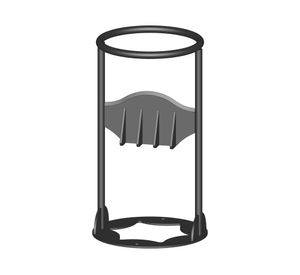 Cortador de leña manual portátil negro