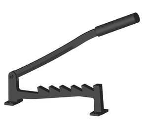 Cortador de leña pared/suelo negro