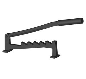 Cortador de leña pared/suelo negro