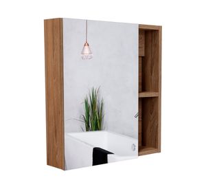 Botiquín con espejo Labelle miel 49.7x45x12.5 cm