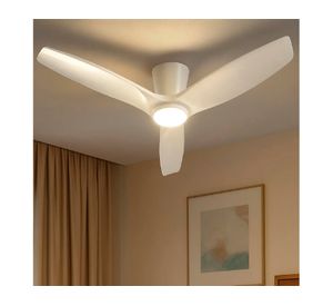 Ventilador de techo Faro luz led 3 colores 42'' 55 W blanco