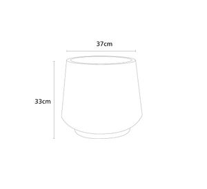 Maceta Face 37x37x33 cm