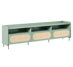 Rack para TV 3 puertas Noa verde