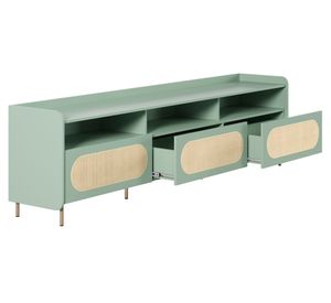 Rack para TV 3 puertas Noa verde