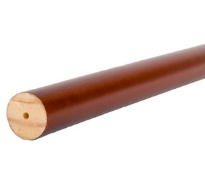 Barra para cortina madera 250x1.9 cm chocolate