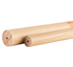 Barra para cortina madera 200x1.9 cm natural