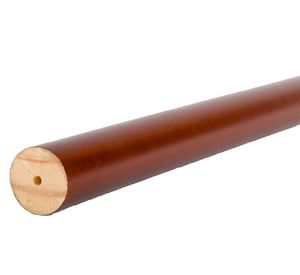 Barra para cortina madera 150x1.9 cm chocolate