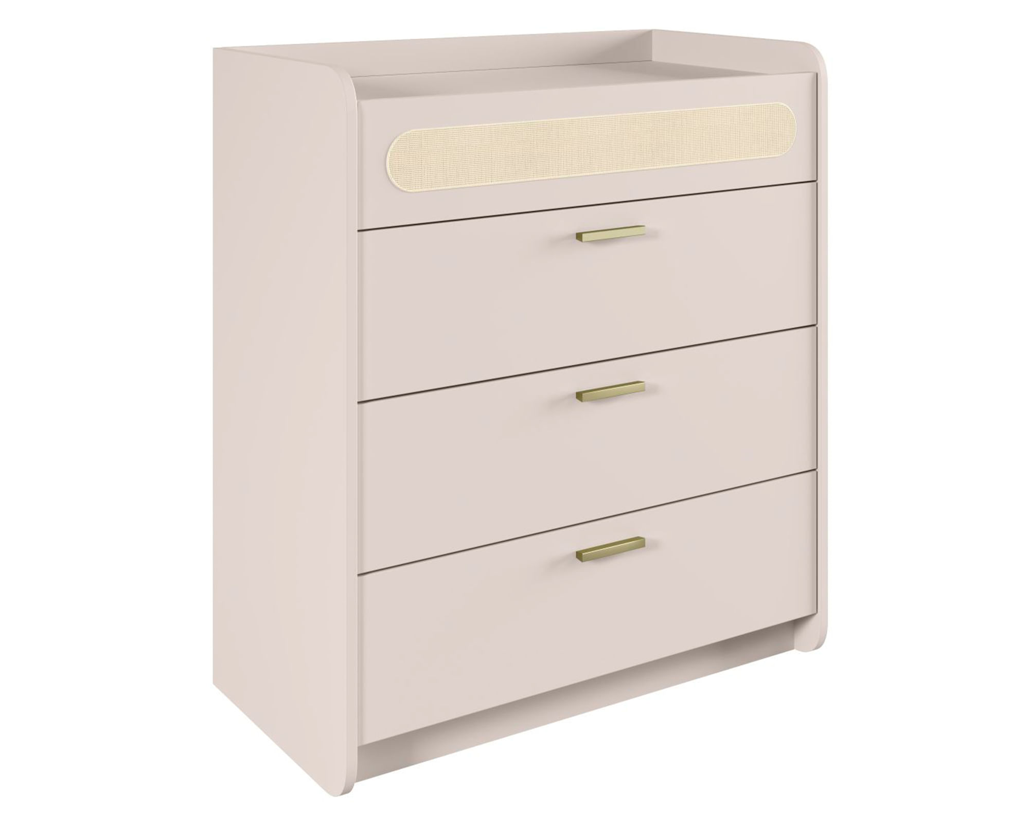 Amuv Cómoda Duna blanco 4 cajones
