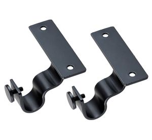 Soporte simple techo negro 28 mm 2 unidades