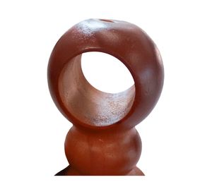 Soporte doble techo 19/28 mm madera chocolate 2 unidades