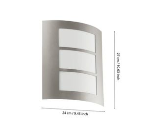 Apliqué 1L E27 City plateado Eglo