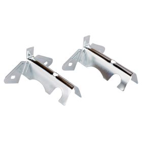 Soporte simple 12 mm cromado 2 unidades