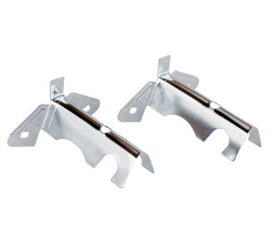 Soporte simple 12 mm cromado 2 unidades