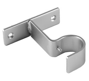 Soporte simple muro 28 mm satín 2 unidades