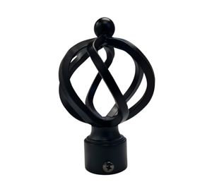 Terminal para barra 28 mm negro 2 un.