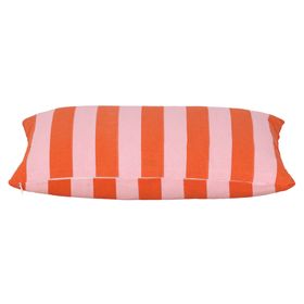 Cojín decorativo Stripes algodón rojo/rosado 30x50 cm