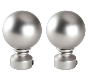 Terminal bola 19 mm satín 2 unidades