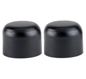 Terminal para barra tope fierro 19 mm negro 2 un.