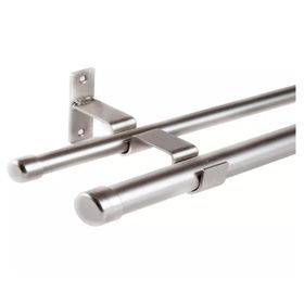 Terminal para barra tope fierro 19 mm satín 2 un.