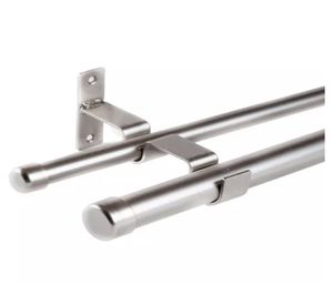 Terminal para barra tope fierro 28 mm satín 2 un.