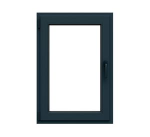 Ventana oscilobatiente PVC alemán termopanel Blindex 70x90 cm antracita