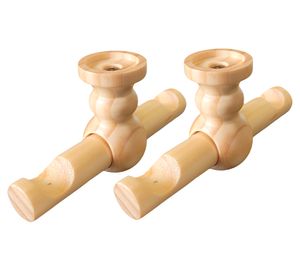 Soporte para cortina Doble madera 19/28 mm natural 2 un.