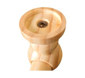 Soporte para cortina Doble madera 19/28 mm natural 2 un.