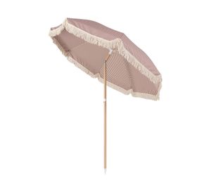 Quitasol playa Vintage rojo Líneas