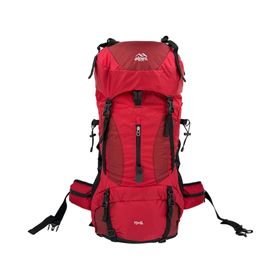 Mochila camping Yellowstone rojo 75 lt