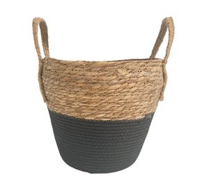 Maceta canasto base negro 28 cm