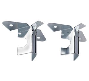 Soporte Simple techo cromado 16 mm 2 unidades