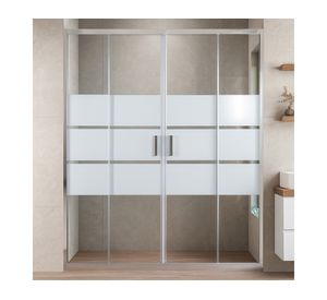 Mampara ajustable ducha Style blanco 160-180 cm