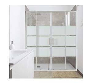 Mampara ajustable ducha Style blanco 160-180 cm