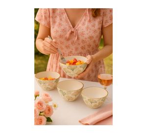 Bowl redondo Bio Bamboo Gingko 15 cm