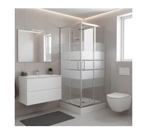 Shower door Recto Style blanco 70x70 cm