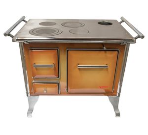 Cocina a leña Tradicional difumado 4 Quemadores 80x56x70 cm