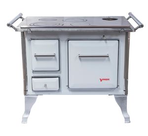 Cocina a leña Tradicional blanco 80x56x70 cm