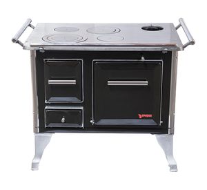 Cocina a leña Tradicional negro 80x56x70 cm