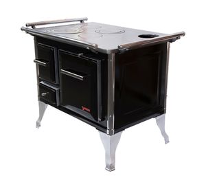 Cocina a leña Tradicional negro 80x56x70 cm