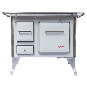 Cocina leña Tradicional blanco 4 quemadores 72x56x70 cm