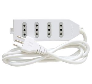 Alargador múltiple sin switch 4 posiciones 1.5 m 10A 250V blanco