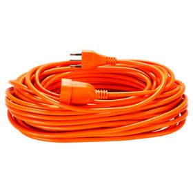 Extensión eléctrica 1 posición 20 m 10A 250V naranjo